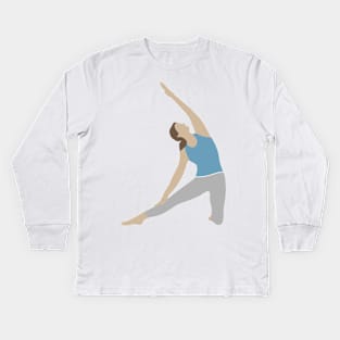 Gate Pose Kids Long Sleeve T-Shirt